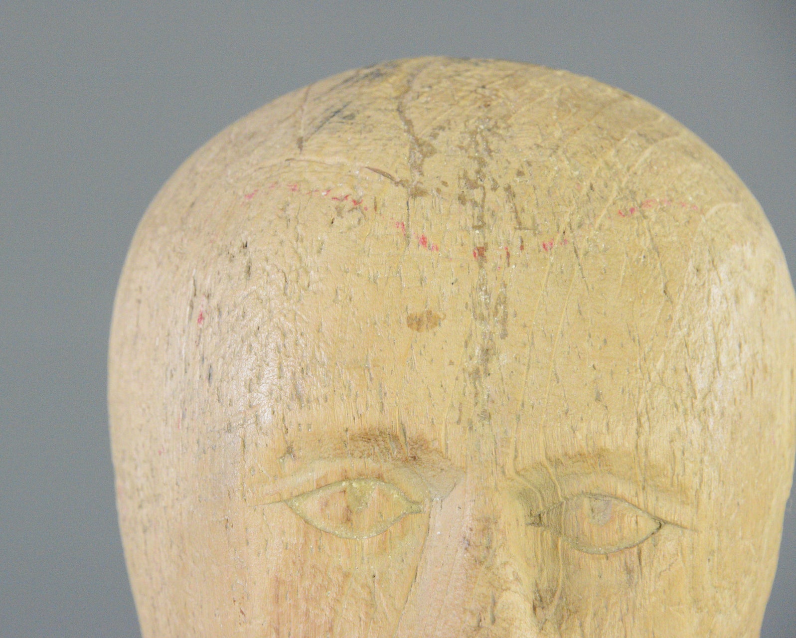German Carved Wooden Milliners Head Circa 1910 – Otto's Antiques