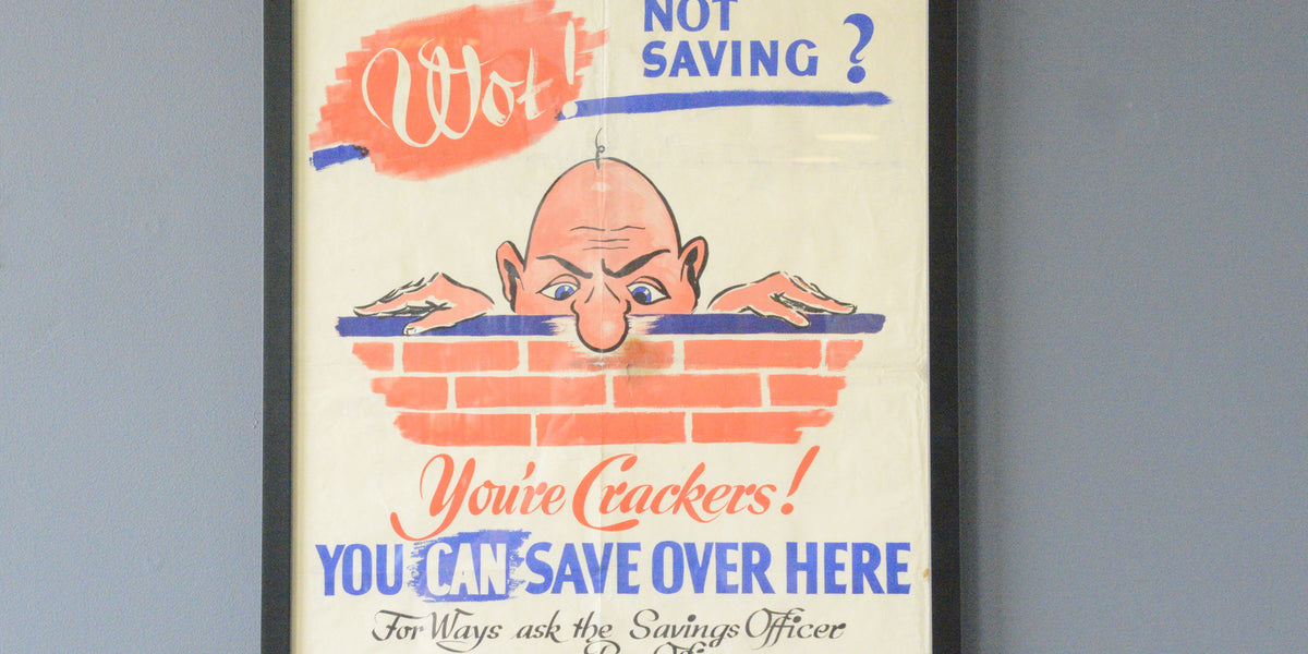 Mr Chad WW2 National Savings Poster Circa 1940s – Otto's Antiques