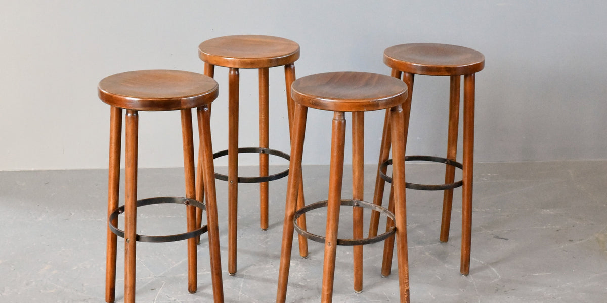 French Bistro Bar Stools Circa 1940s – Otto's Antiques