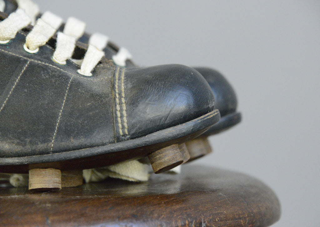 Deadstock Leather Football Boots Circa 1950s â Otto's Antiques