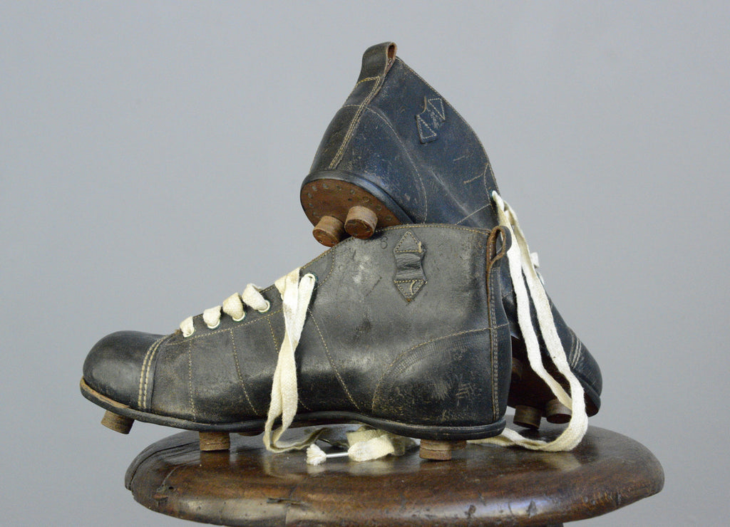 Deadstock Leather Football Boots Circa 1950s â Otto's Antiques