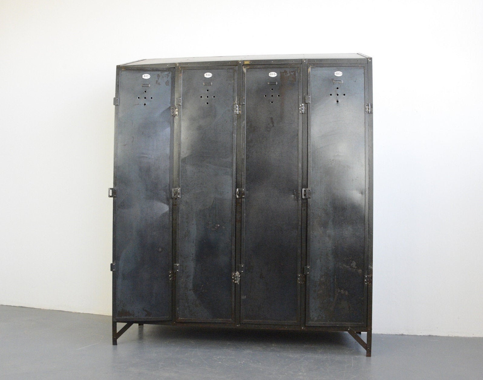 Early 20th Century German Industrial Lockers Circa 1910 – Otto's Antiques